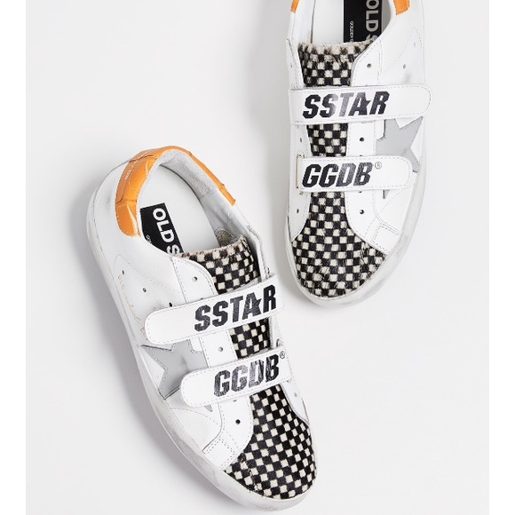 Golden Goose Old School Sneaker White/Check Pony - Picture 2 of 12